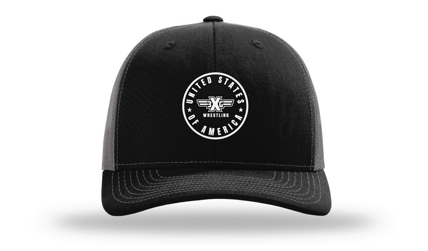 Black/Charcoal Richardson 112 Patch Cap