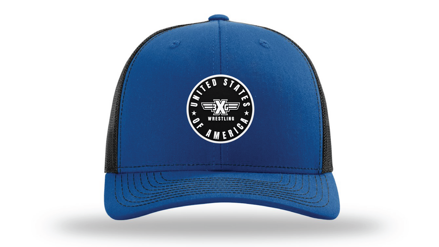 Royal/Black Richardson 112 Patch Cap