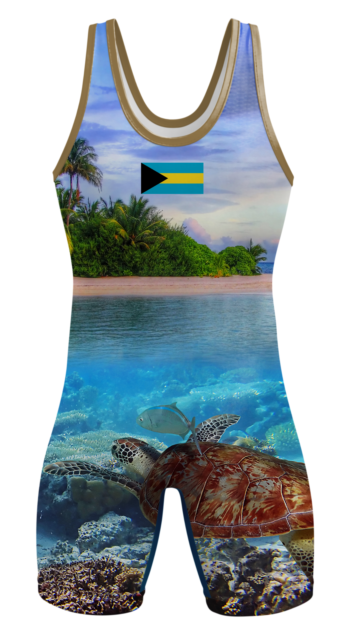 Bahamas Wrestling Singlet