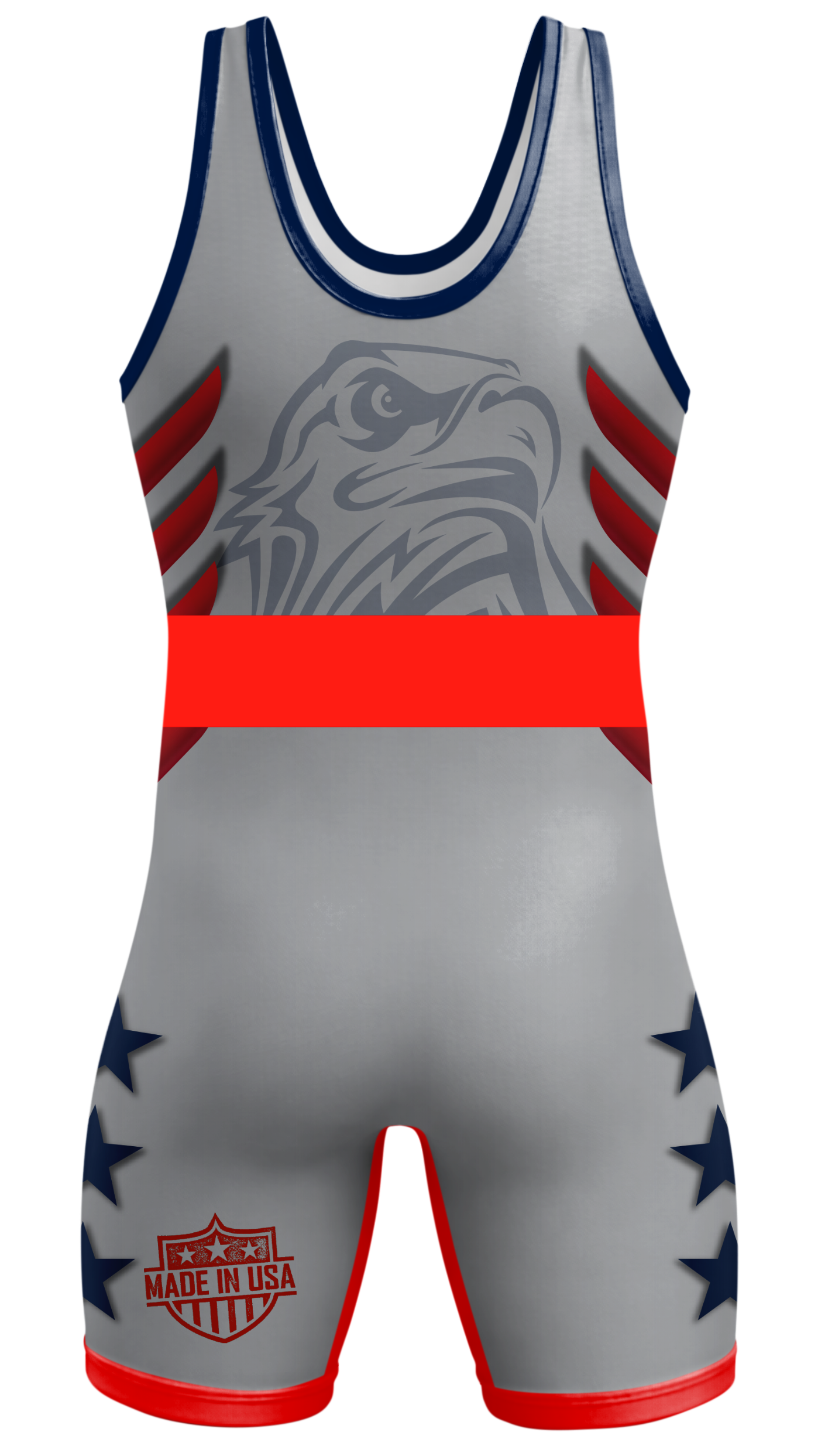 USA Iron Eagle Wrestling Singlet Red
