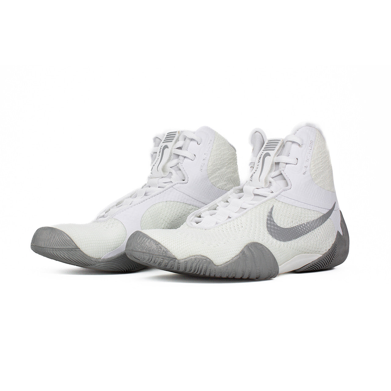 Nike Tawa Wrestling Shoes (White/Metallic Silver)