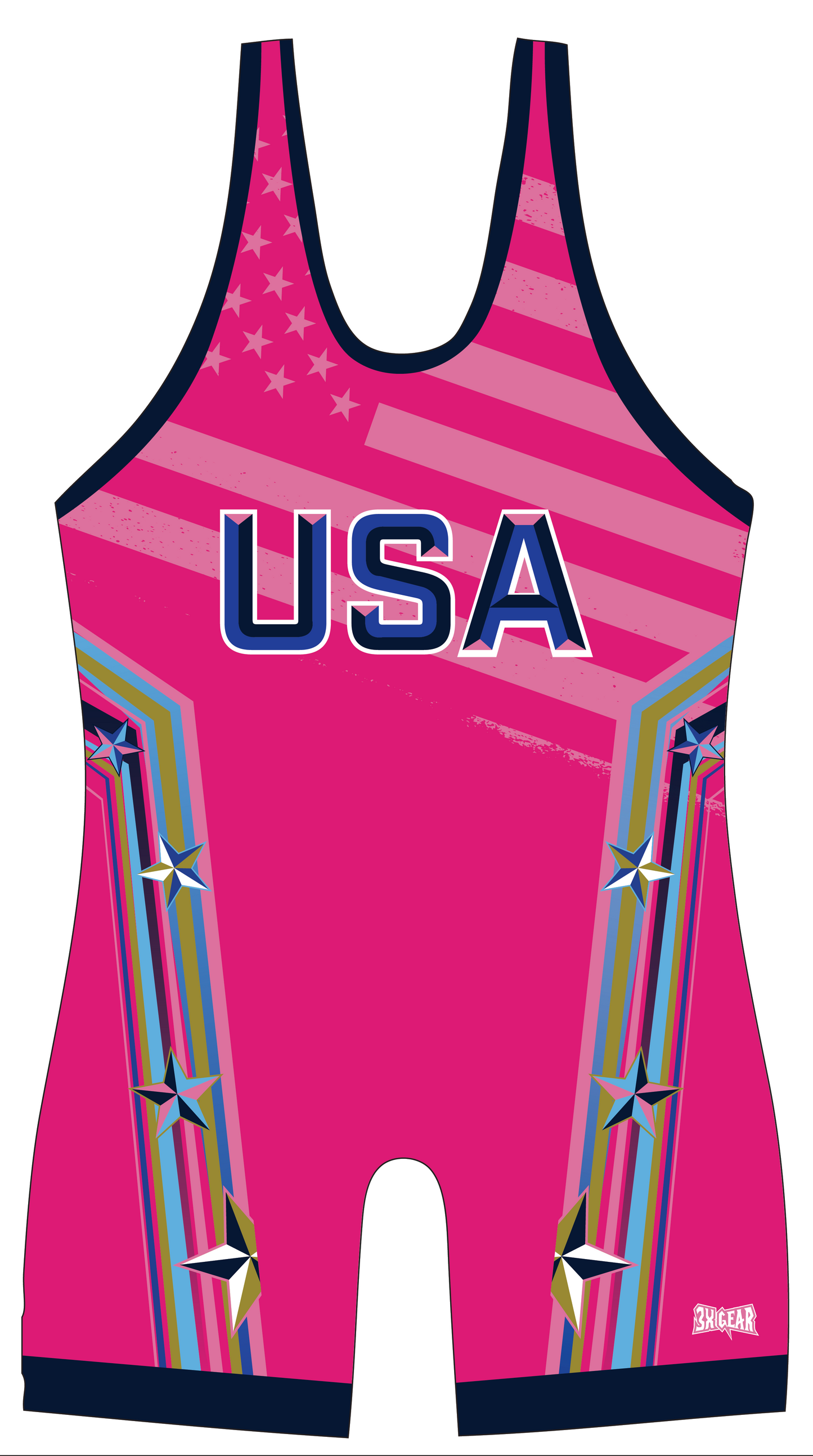 Pink USA Womens Singlet