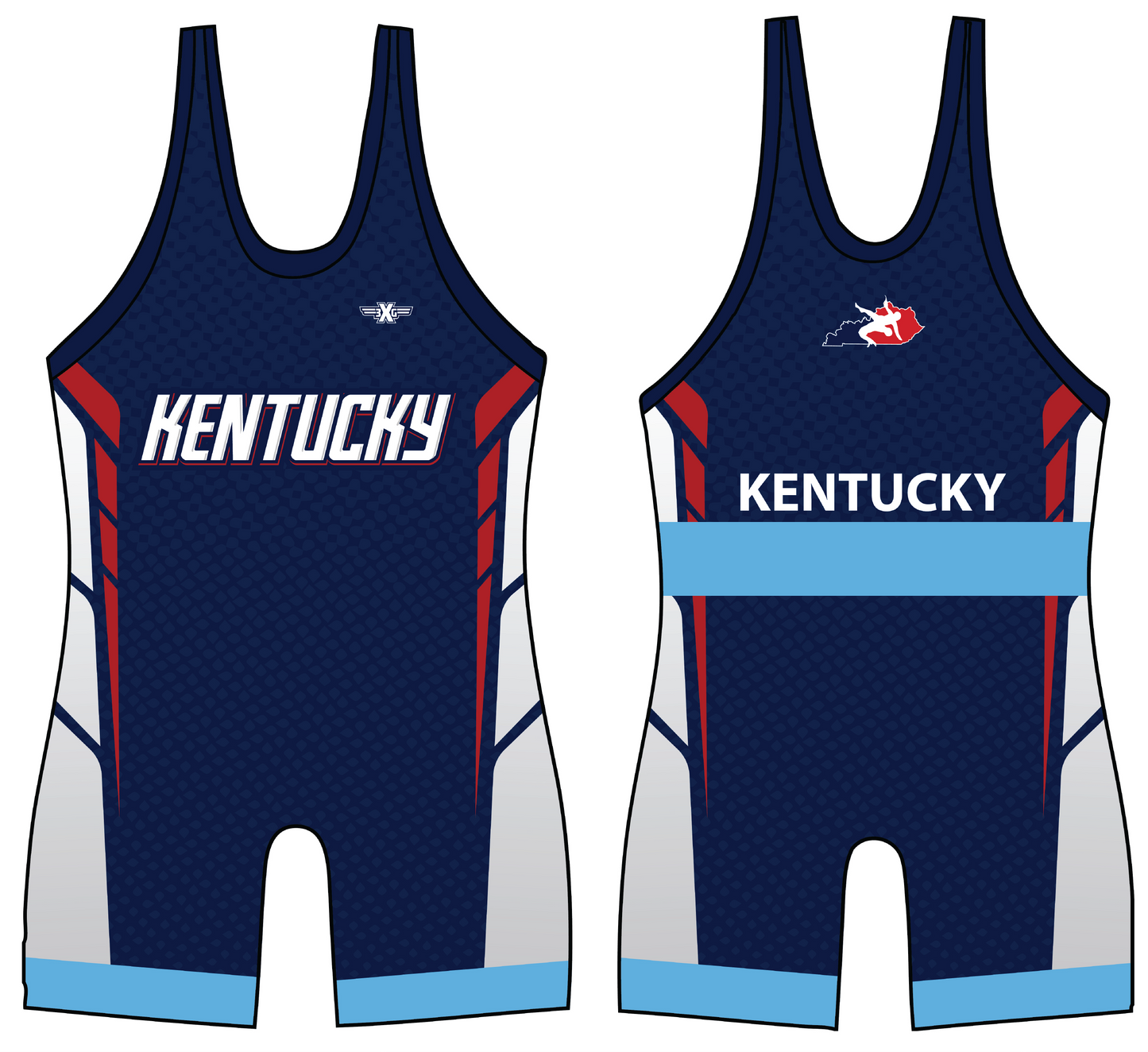 Kentucky Blue Freestyle Sublimated Singlet 26