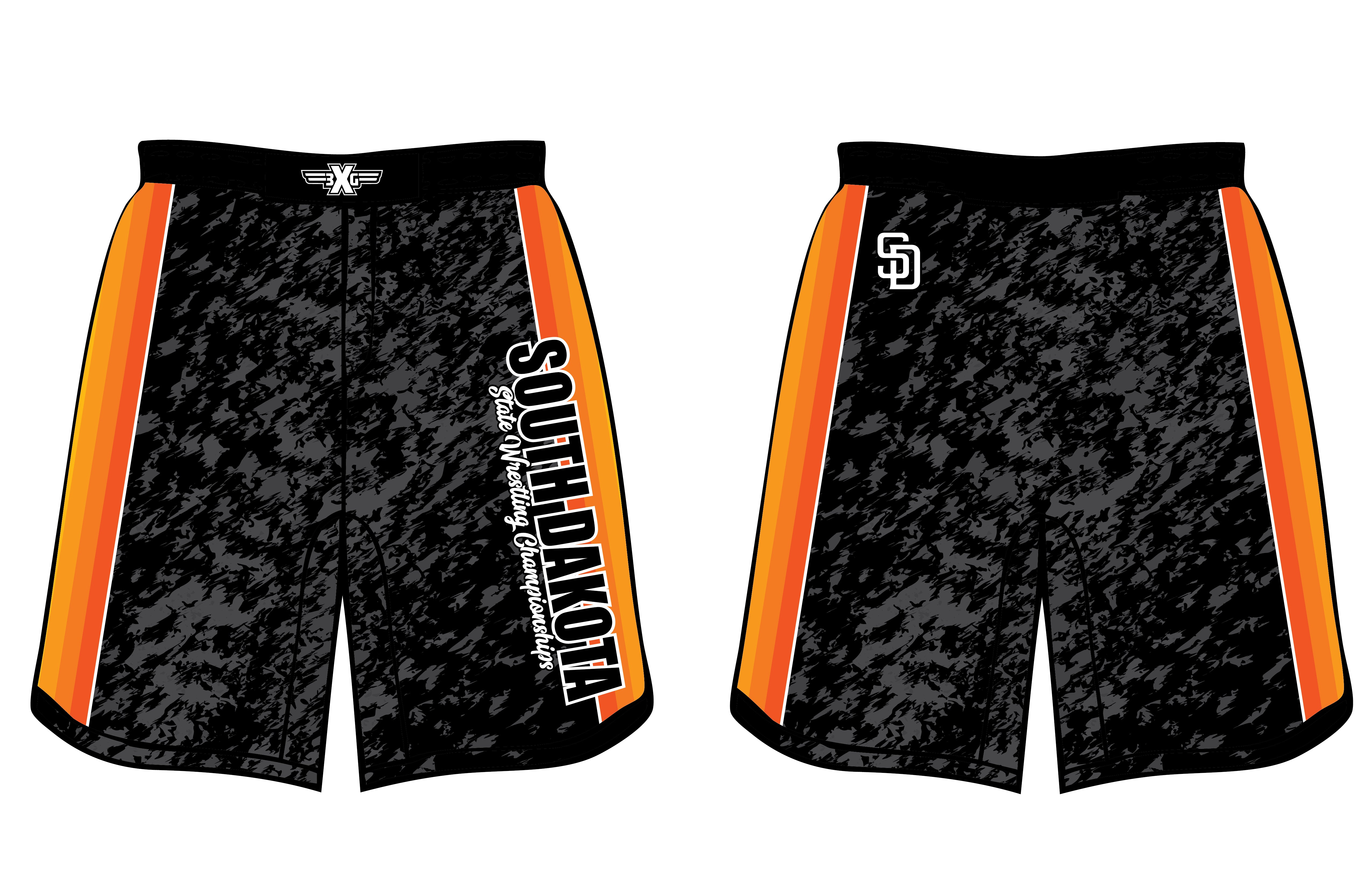 Spartan Pro III Fight Shorts - Black - Revgear