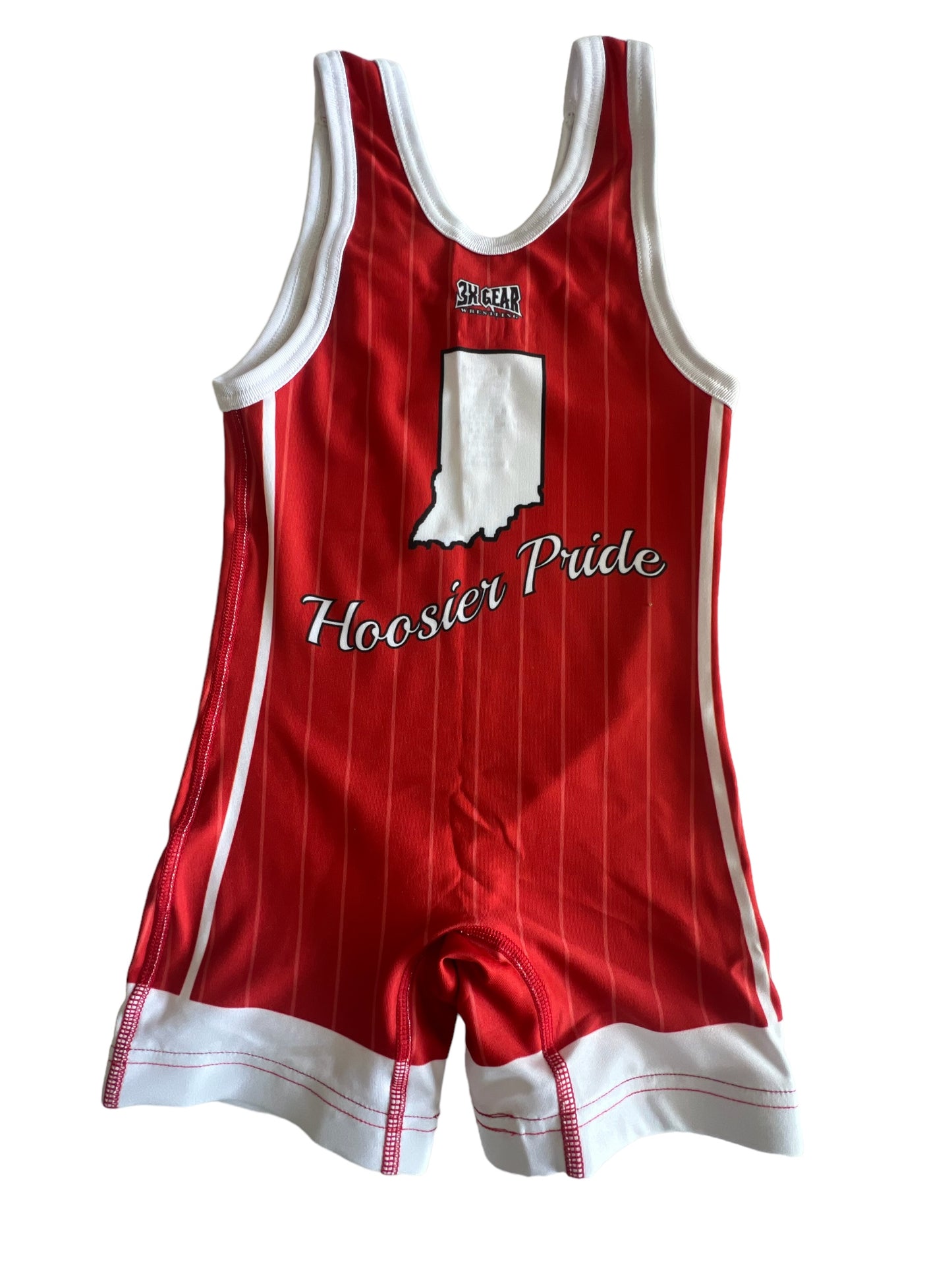 Indiana Singlet Pinstripe Red