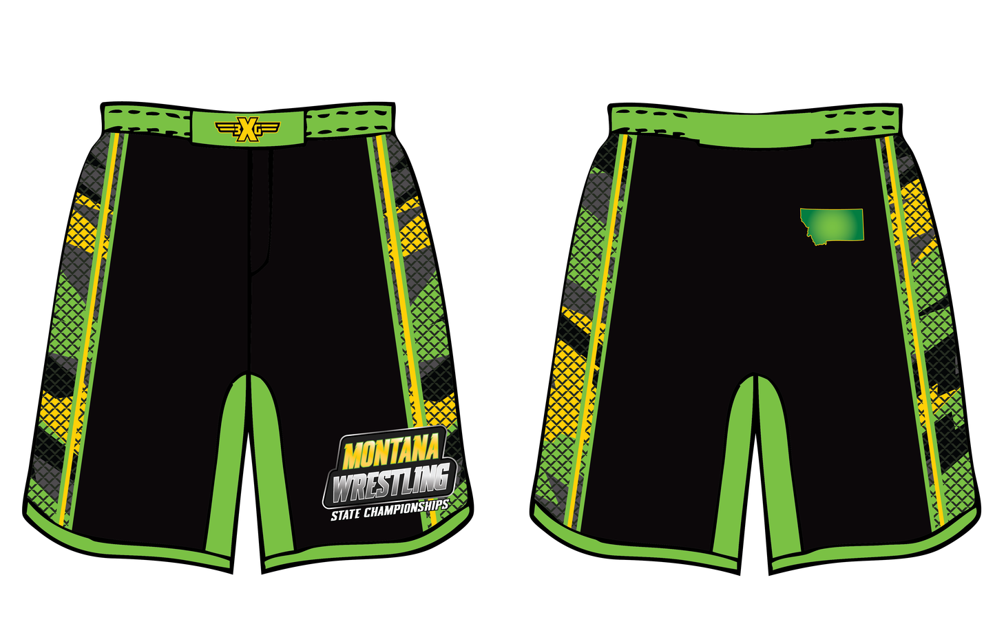 Montana Sublimated Fight Shorts ‘23