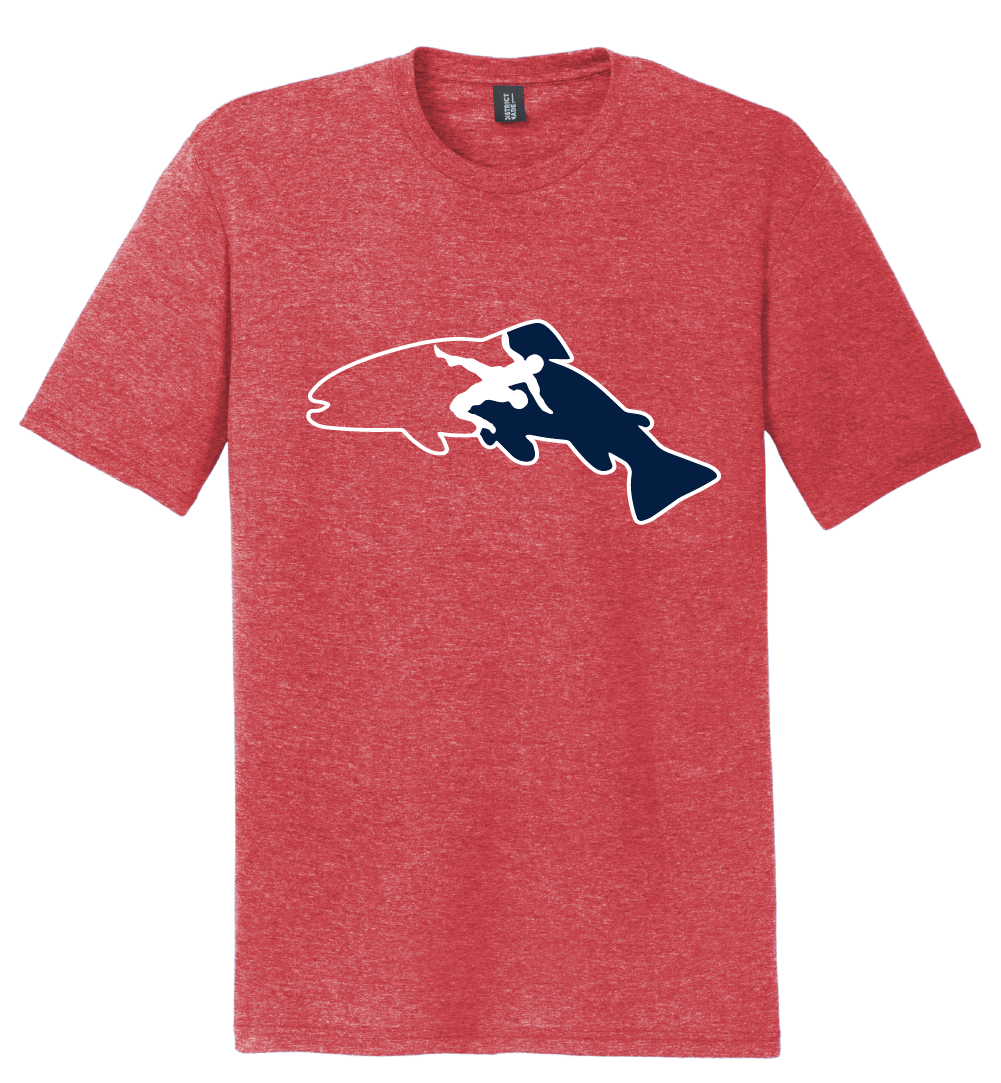 Fish Wildlife Wrestling T- Red