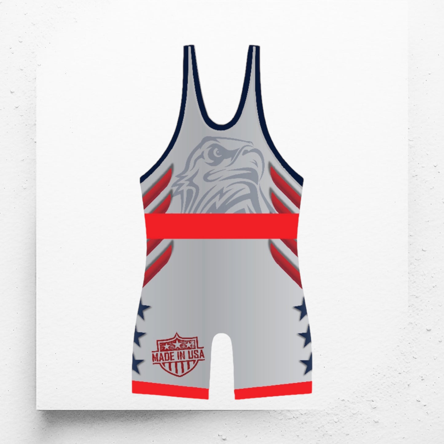 USA Iron Eagle Wrestling Singlet Red