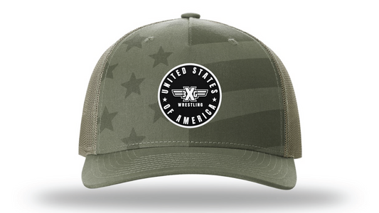 Loden/Tonal Stars & Stripes Richardson 112 Patch Cap