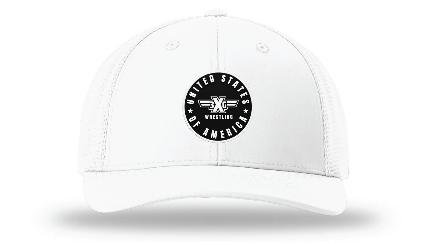Solid White Richardson 173 Patch Cap