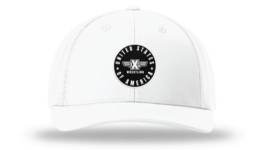 Solid White Richardson 173 Patch Cap