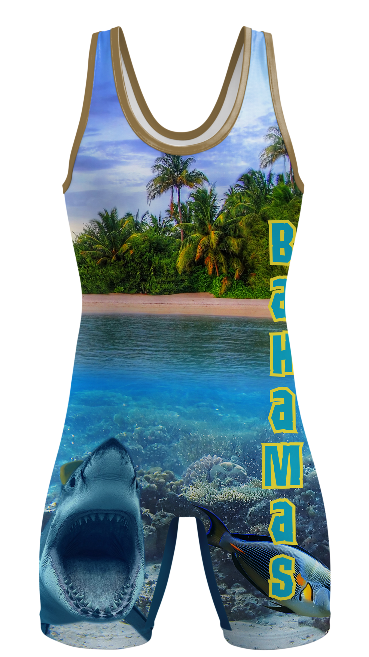 Bahamas Wrestling Singlet