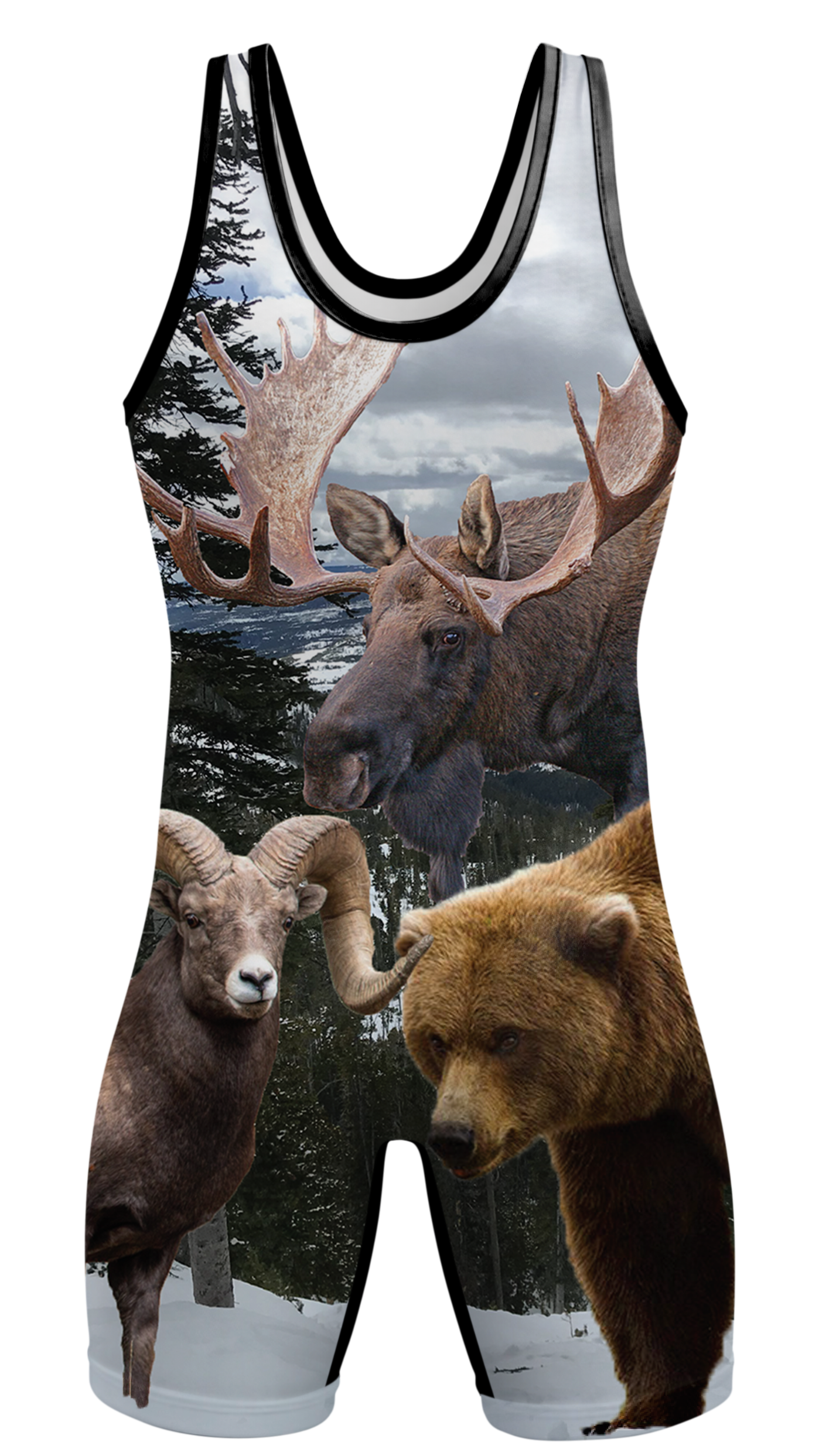 Trophy Hunter Rocky Mountain Big Game Wrestling Singlet
