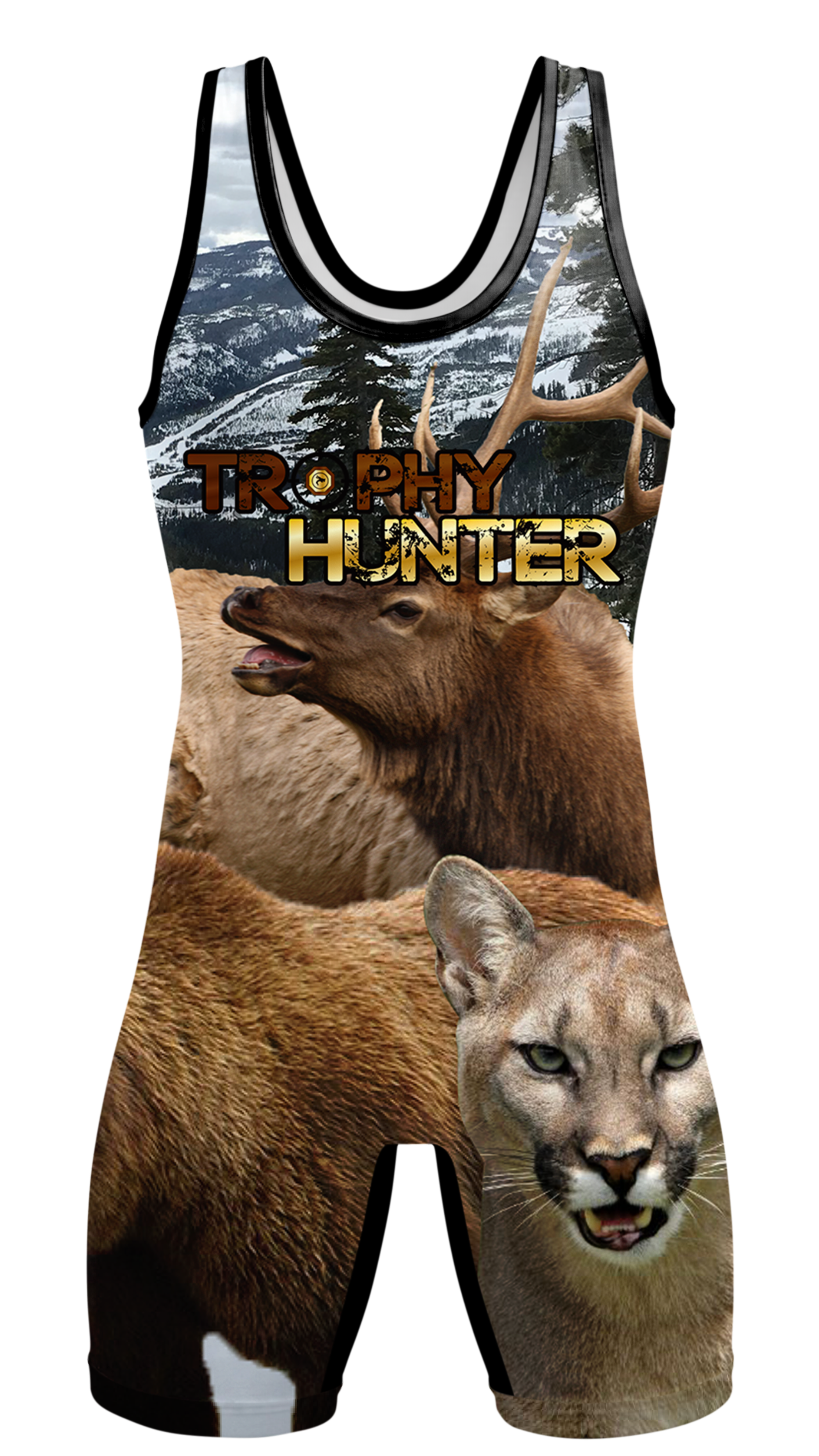 Trophy Hunter Rocky Mountain Big Game Wrestling Singlet