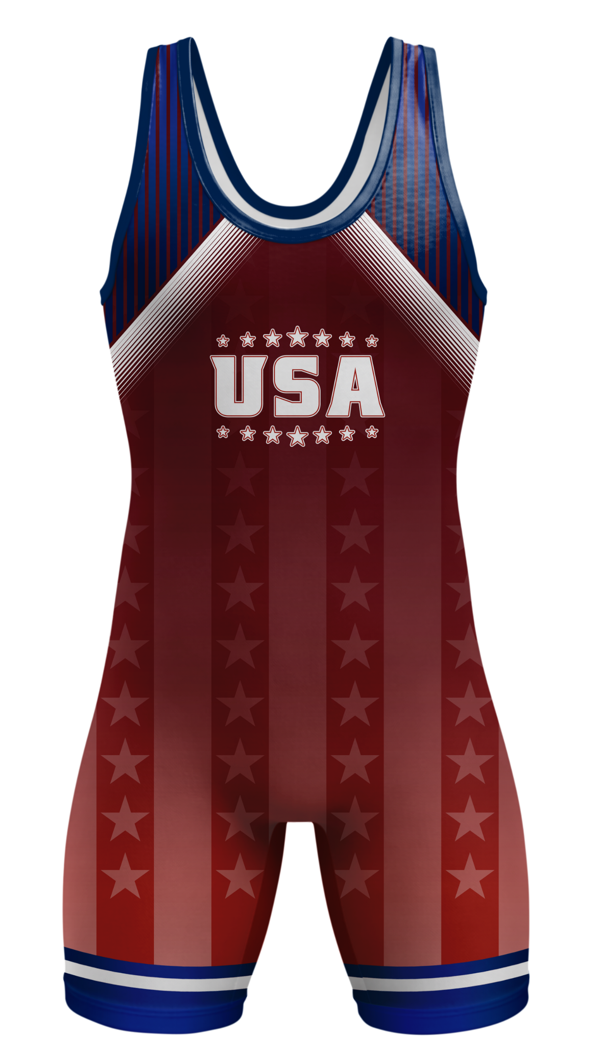 USA Stripes Wrestling Singlet