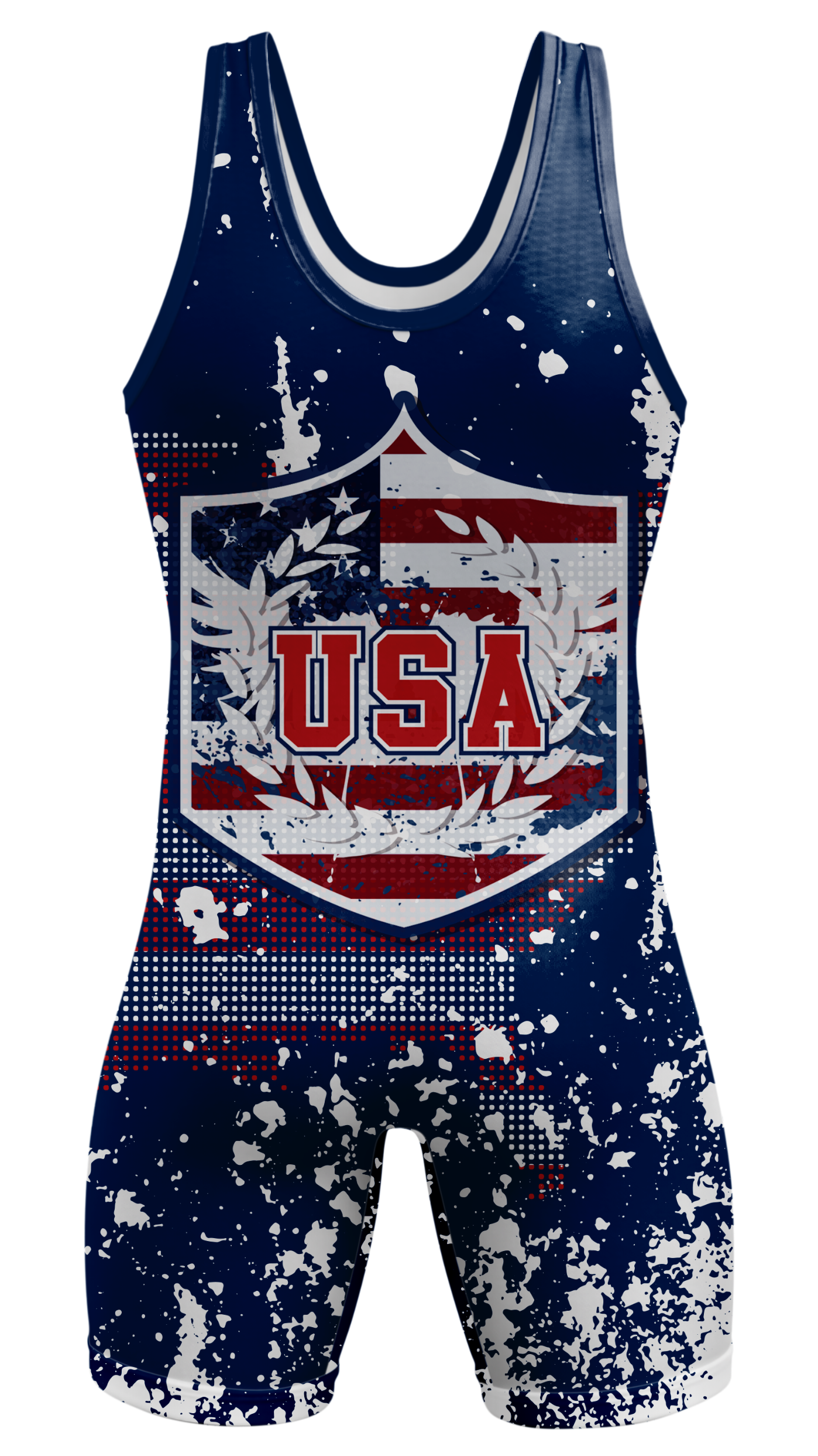 USA Grunge Wrestling Singlet
