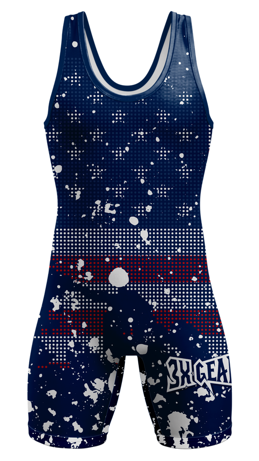 USA Grunge Wrestling Singlet