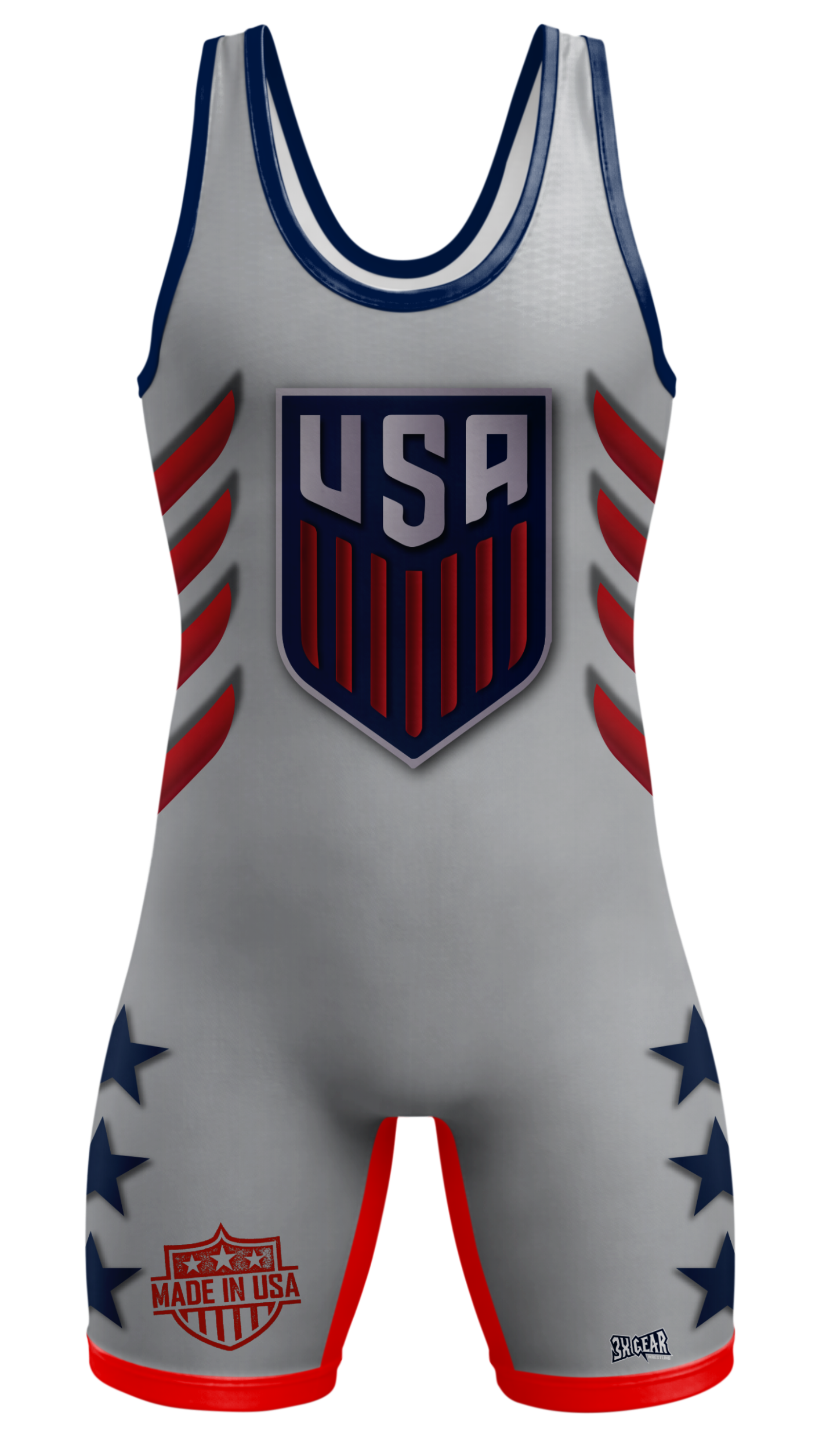 USA Iron Eagle Wrestling Singlet Red