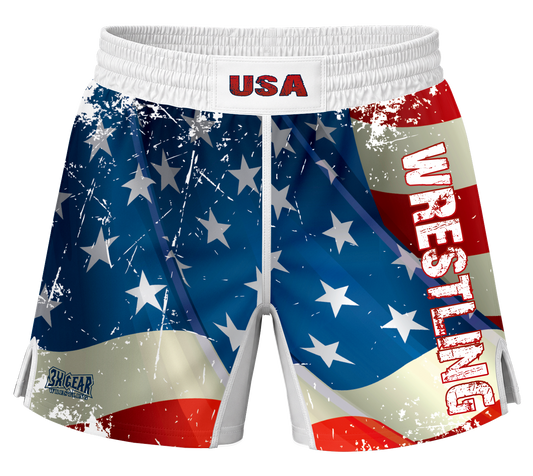 USA Flag Fight Shorts