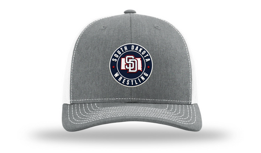 South Dakota Heather Grey/White Richardson 112 Patch Cap