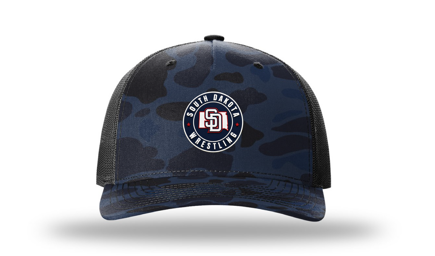 South Dakota Admiral Duck Camo/Black Richardson 112 Patch Cap