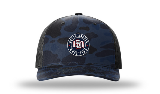 South Dakota Admiral Duck Camo/Black Richardson 112 Patch Cap