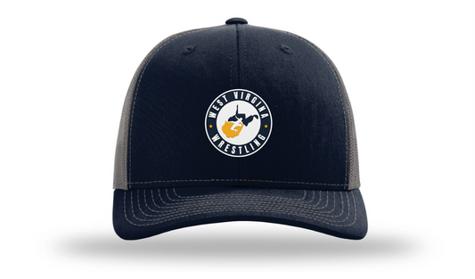 West Virginia Navy/Charcoal Richardson 112 Patch Cap