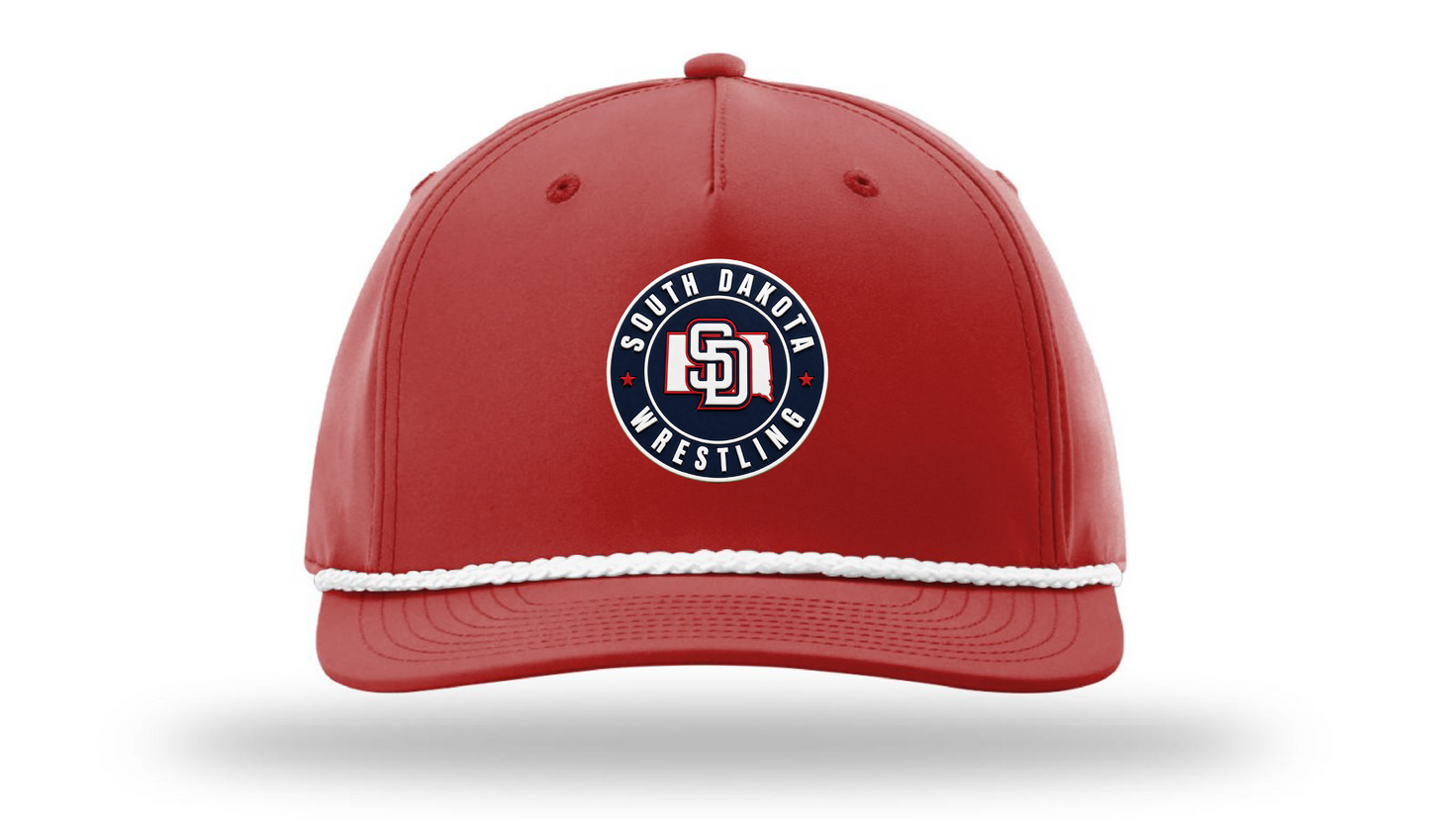 South Dakota Red/White Rope Richardson 258 Patch Cap