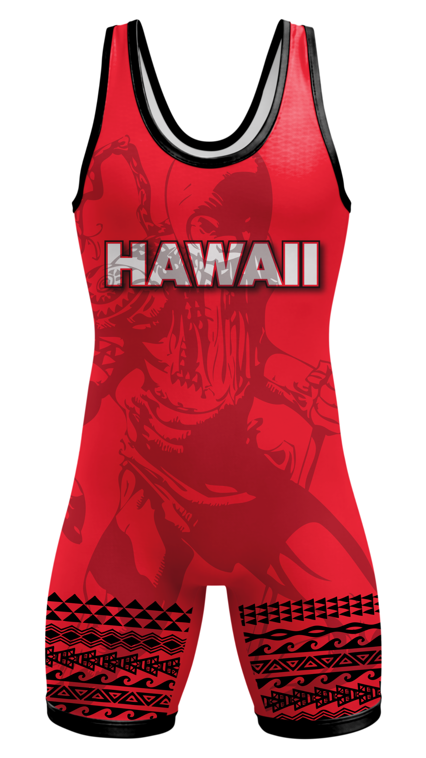 Hawaii Singlet Red