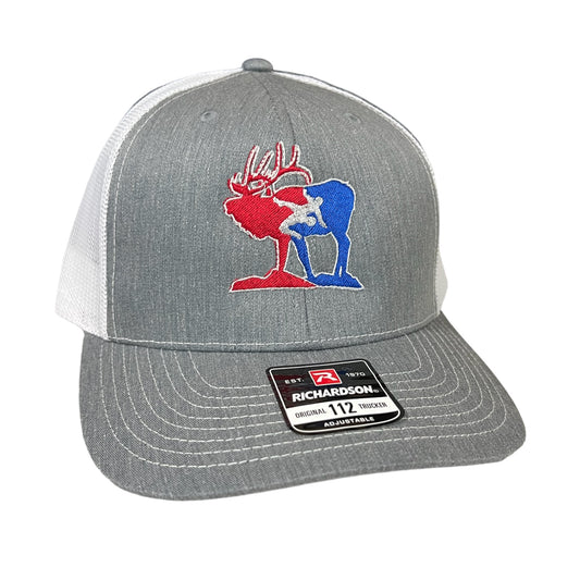 Elk Wildlife Wrestling Snapback Hat
