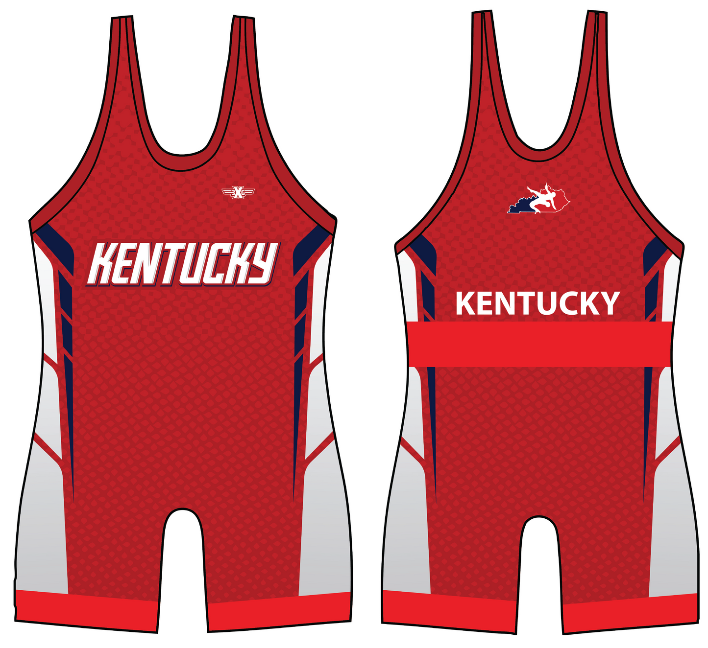 Kentucky Red Freestyle Sublimated Singlet 26