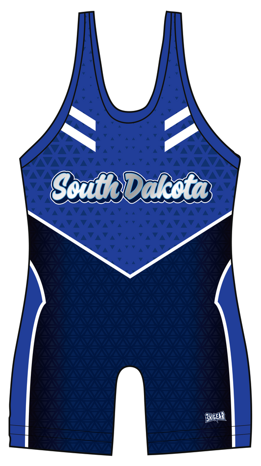 South Dakota Blue Singlet 26