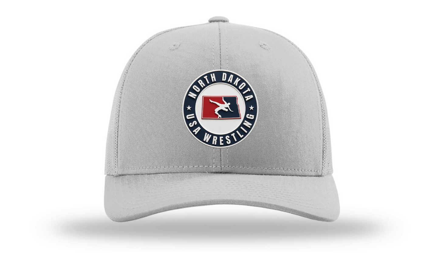 North Dakota USA Light Grey Richardson 112 Patch Cap