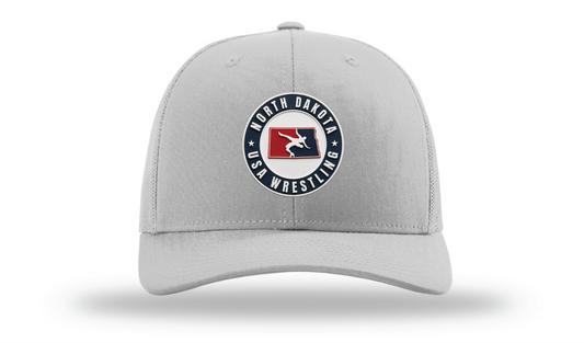North Dakota USA Light Grey Richardson 112 Patch Cap
