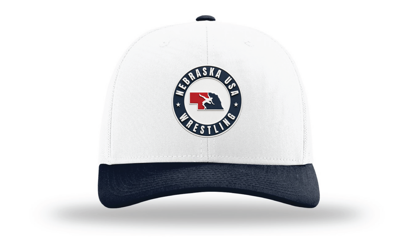 North Dakota USA White/Navy Richardson 112 Patch Cap
