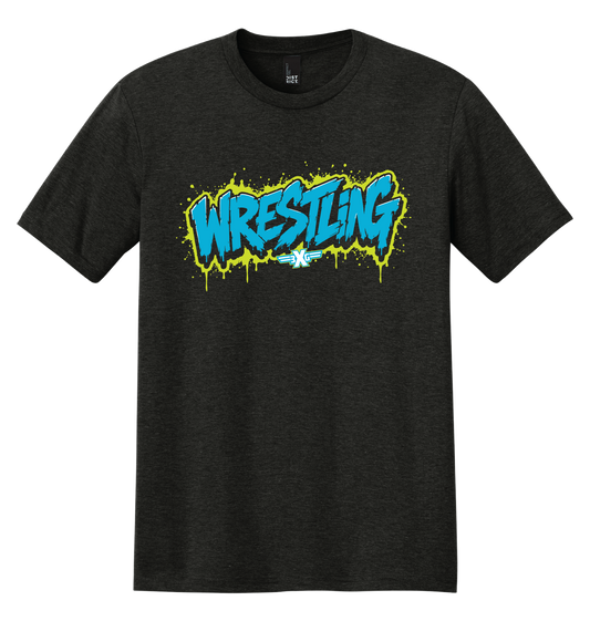 "Wrestling" Volt/Blue Graphic T