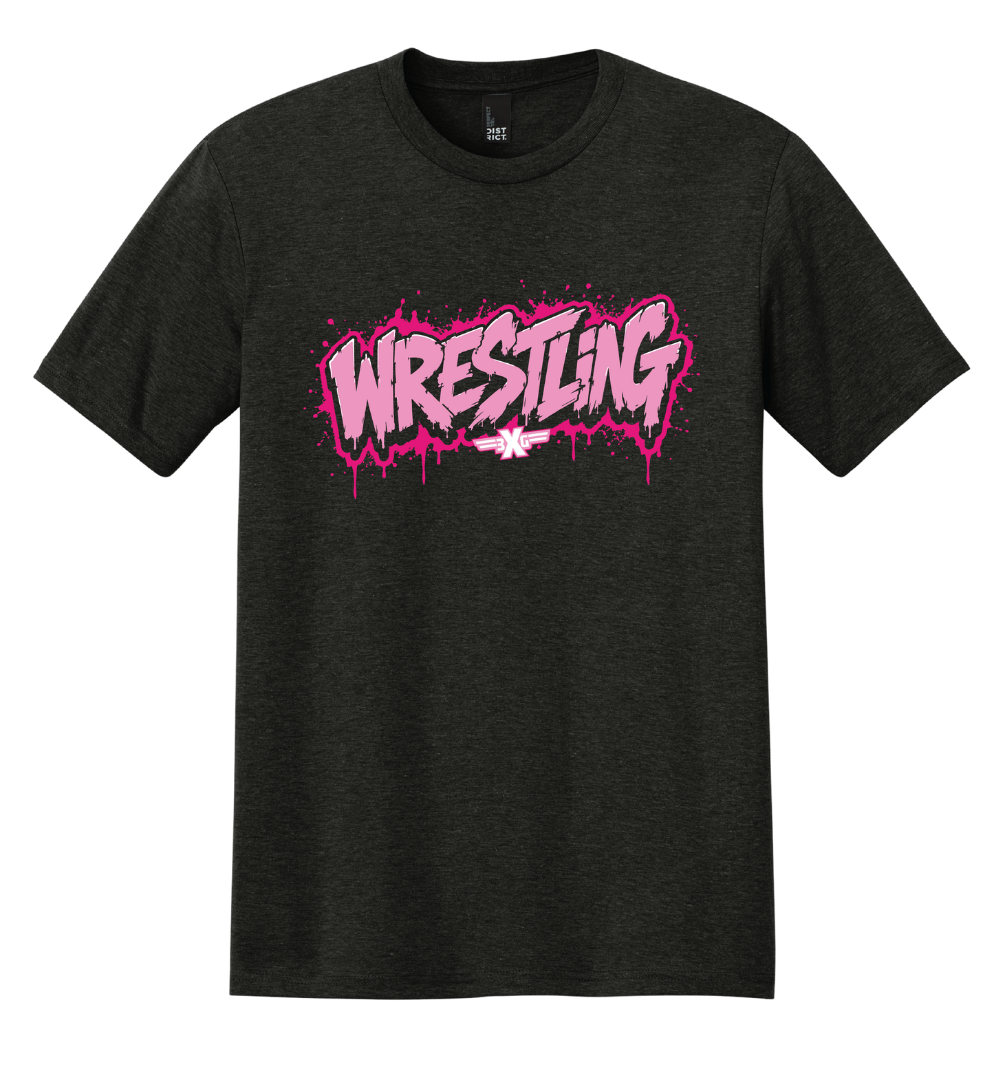 "Wrestling" Pink Graphic T