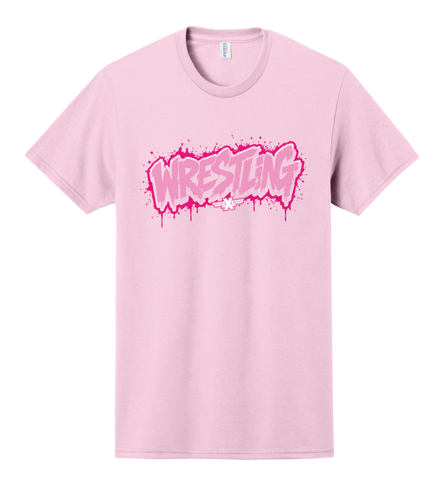 "Wrestling" Pink Graphic T