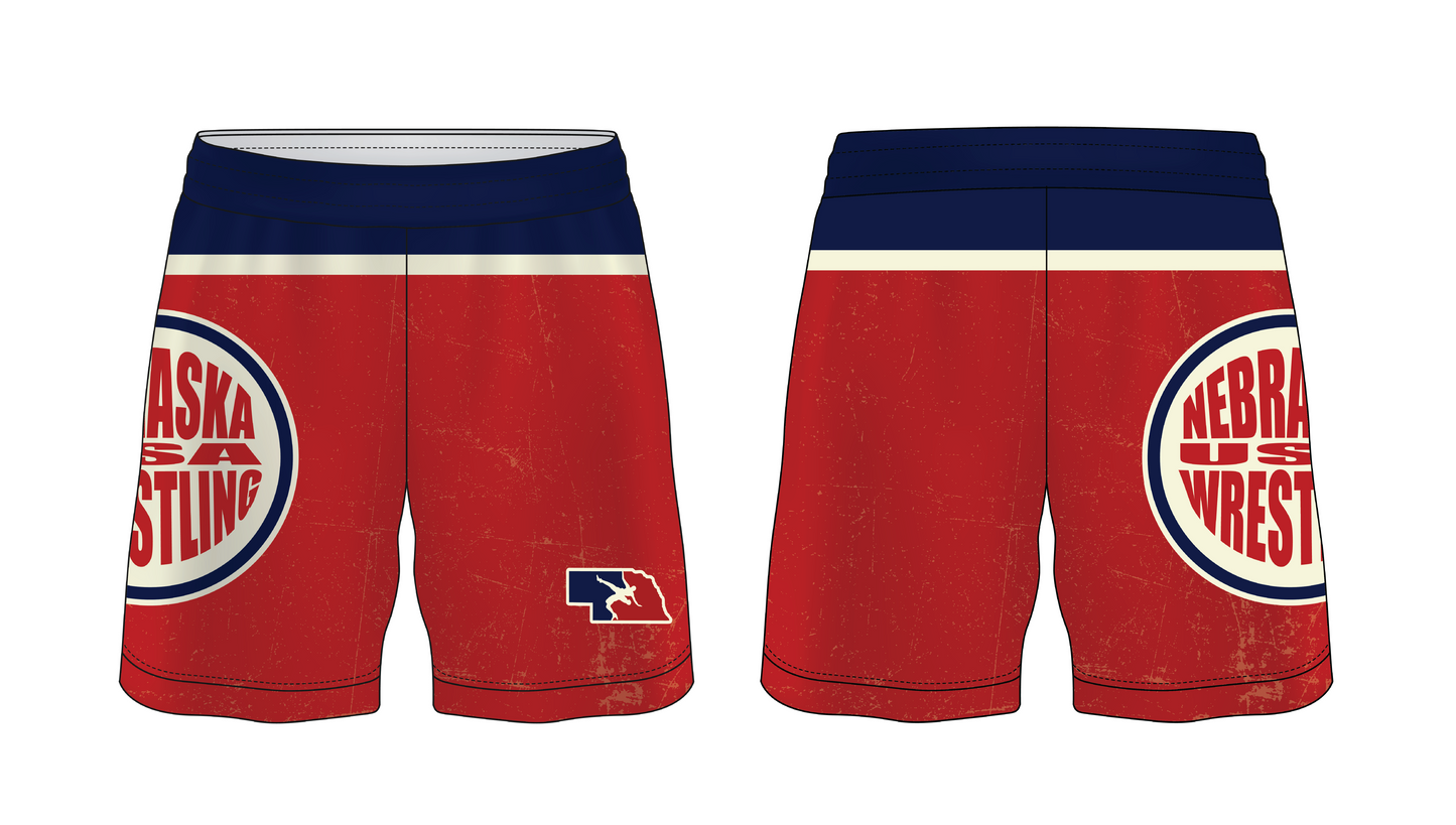Nebraska Sublimated Fight Short 25