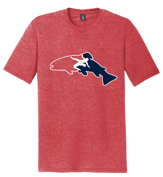 Fish Wildlife Wrestling T- Red