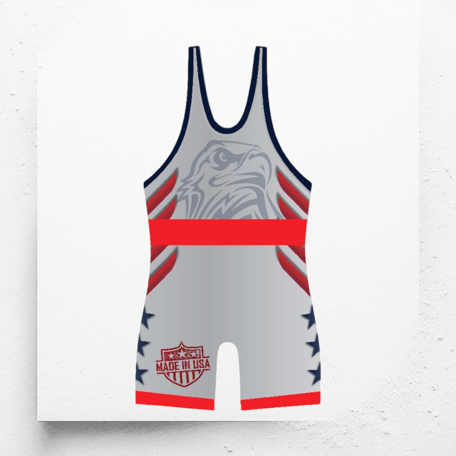 USA Iron Eagle Wrestling Singlet Red – 3x Gear